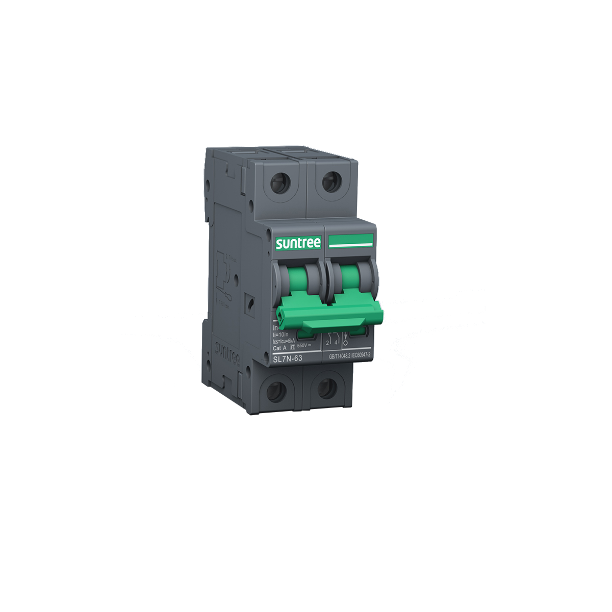 Interruptor Automático Solar serie SL7N-63, Bipolar, 63A 550V