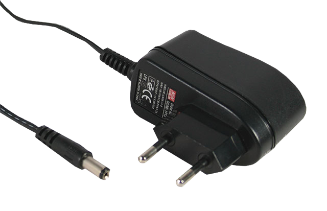 Adaptador AC-DC simple con adaptador DC P1J Europa-USA 6W GS06