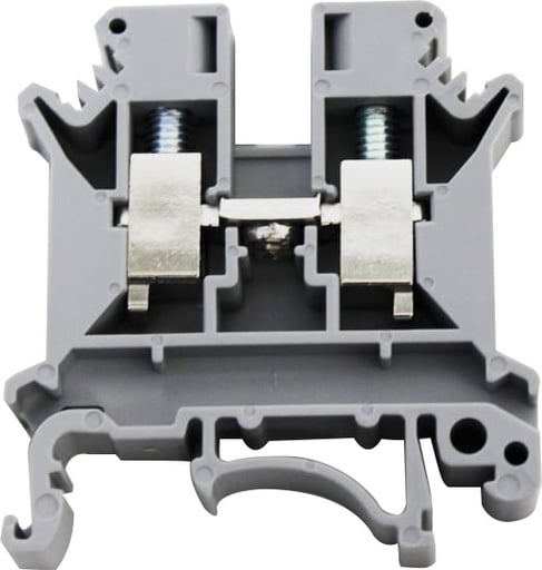 Bornera riel din 6mm² con tornillo de fijación Serie BS 41A