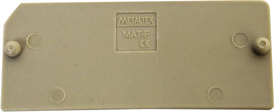 Tapa final metaltex portafusibles MAB1 Serie M