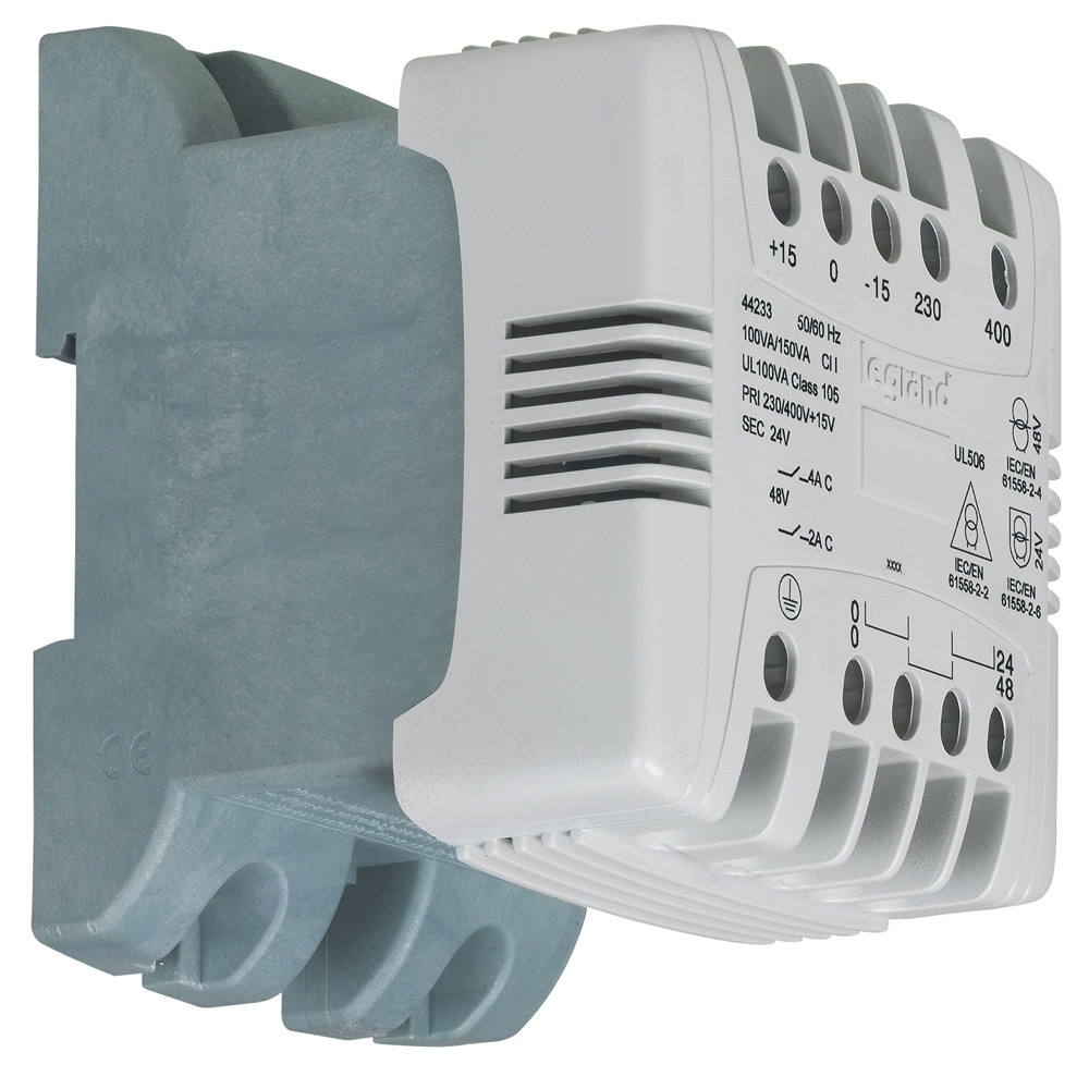 Transformador comando y señalización, Primario 230/400 V/, Secundario 24/48 V, 100 VA