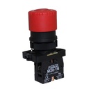 Botón de emergencia tipo hongo 30mm plástico 1NC serie P20