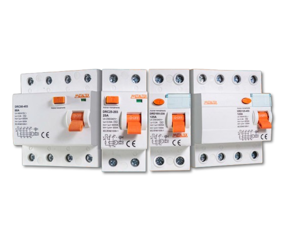 Interruptor Diferencial Residual 40A Serie DRC Metaltex.