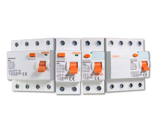 Interruptor Diferencial Residual 40A Serie DRC Metaltex.