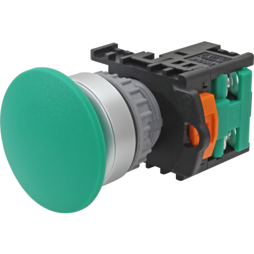 Pulsador momentáneo tipo hongo plástico IP65 22mm 1NA Serie TN2