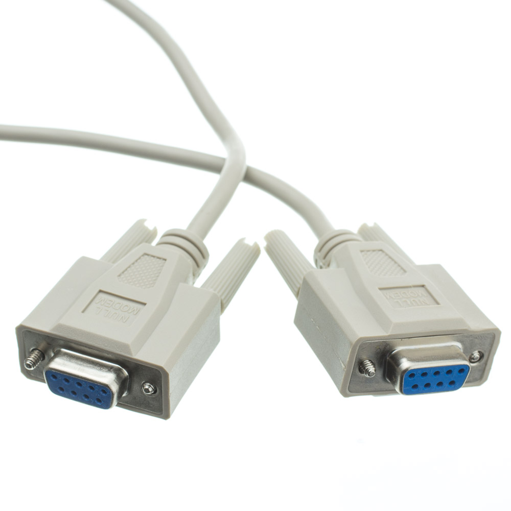 Cable Serial NULL MODEM DB9 HEMBRA / DB9 HEMBRA 1.8MT