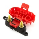 Portafusible MEGA 300A 32VAC/32VDC marca GEP Power, con tapa roja