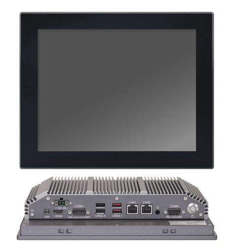 Industrial Fanless 12.1" Panel PC, w/ Intel - ®Plataforma Elkhart Lake J6412