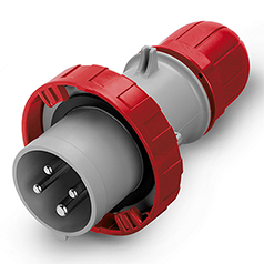 ENCHUFE MACHO VOLANTE 3P+T IP66/IP67 16A 6h 380-415V