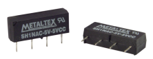 Relé Reed 1 contacto NA, bobina 5 VCC, 12VCC, capacidad 0,500A, potencia 10W, tensión conmutación 200VCC, rigidez dieléctrica 1.500VCC