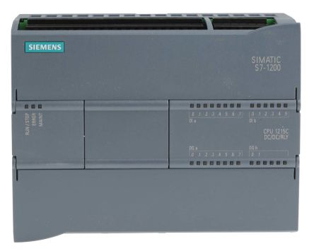 PLC SIMATIC S7-1200 CPU 1215C DC/DC/relé, 14 DI / 10 DO / 2 AI / 2 AO, 2 puertos PROFINET