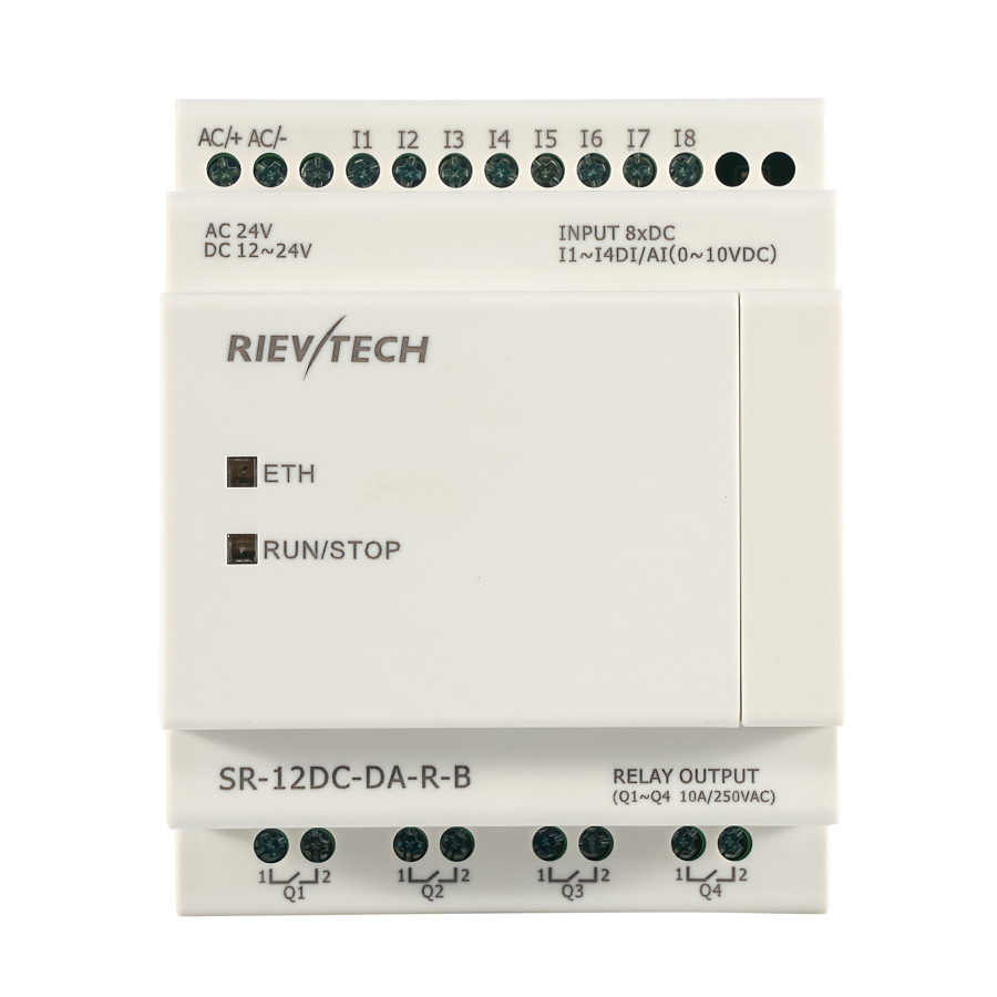 Controlador Lógico Programable SR-12DC-DA-RB con Salidas de Relé