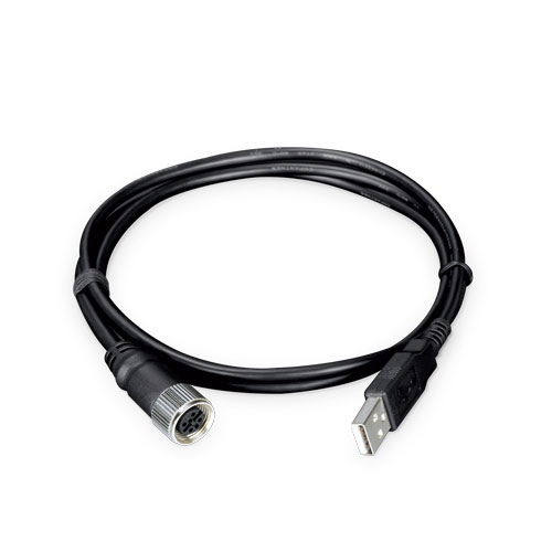 Cable M12 A-Coded 5 Pines Hembra a USB Tipo-A, 1 Metro
