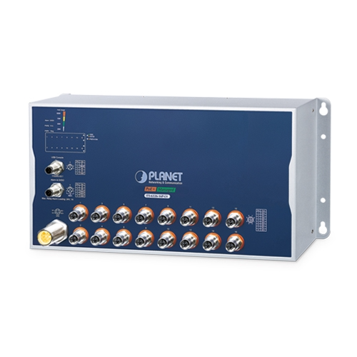 Switch L3 Industrial M12 16xGE – PoE/No PoE – 24–54VDC o 24–110VDC