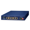 Switch PoE solar BSP-115PV-15A de 5 puertos 802.3at PoE+ con 1 puerto 1000X SFP y pantalla LCD