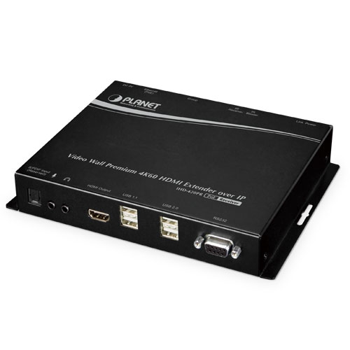 Receptor HDMI & USB sobre IP 4K/60 con PoE para Video Wall IHD-420PR