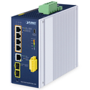 Switch Ethernet Gestionado Industrial IGS-5225-4UP1T2S-12V L2+ de 4 Puertos 10/100/1000T 802.3bt PoE + 1 Puerto 10/100/1000T + 2 Puertos 1G/2.5G SFP Con Amplificador de 12 V