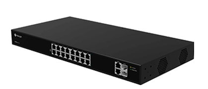 Switch PoE Milesight MS-S0416-GF 16 Puertos 10/100Mbps + 2 Uplink Gigabit + 2 SFP | 250W