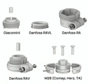 Kit de Adaptadores para Válvulas Termostáticas Milesight TRA3015 | M30 x 1.5 mm (Compatible WT101)