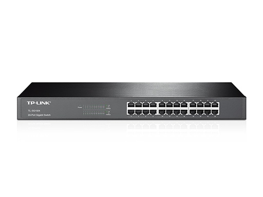 Gigabit Switch de 24 puertos RJ45 10/100/1000 Mbps