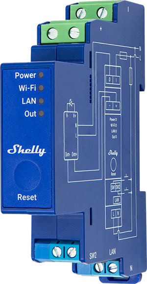 Shelly Pro Dimmer 0/1-10V PM – Regulador de Intensidad Profesional con Medición de Potencia