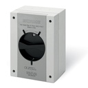 Interruptor - seccionador de maniobra 125A 3P 240x340x137mm   IP66/IP69 marca Scame (Italia)