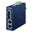 Industrial Compact 2-Port 10/100/1000BASE-T to 2-Port 100/1000BASE-X SFP Media Converter IGT-2205AT-E