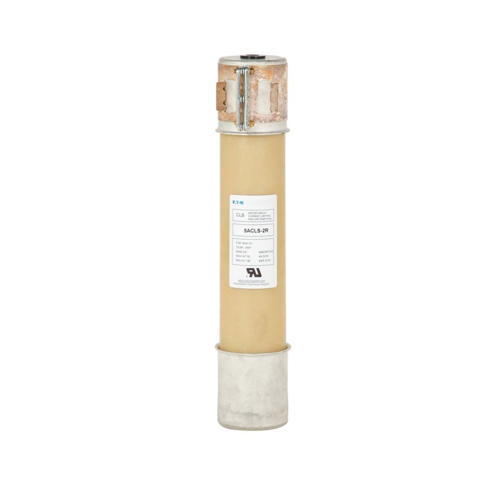 Fusible Eaton Bussmann series 8ACLS fuse, Single barrel, 3R designation, 7.2 kV, 100A, 50 kAIC, Motor start, ACLS, Class R, Ampgard, Single barrel
