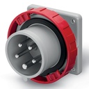 ENCHUFE MACHO EMBUTIDO 3P+N+T IP67 32A 6h 346-415V, FIJACION 75X75mm