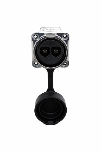 Conector Circular Serie LP-28 Macho 2 Pines Panel Metal (Bloqueo) CNLINKO