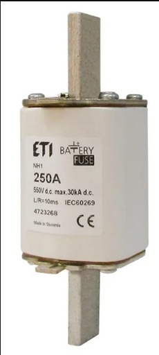 Fusible para baterias ETI NH3 gBat 630A 550V DC