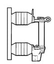 Porta fusible de Potencia SM-4 de S&C Electric Co. 14,4 kV - 110 kV BIL - 200E Amp (Max) - 12,5 kA RMS Simetricos Aislador de Loza - Estilo tipo estación vertical