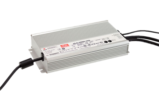 Fuente de Poder LED MEAN WELL HLG-600H-24B-OB 24V 600W IP67 Dimming 3 en 1 (Sin caja)