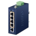 Switch Industrial Compacto 5 Puertos Fast Ethernet con 4 PoE+ PLANET ISW-504PT-E