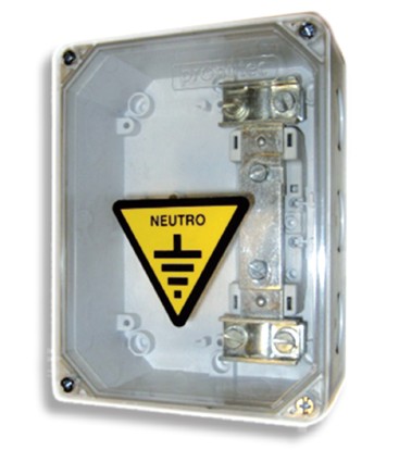 Caja de seccionamiento de tierra 1 salida con tapa transparente mod: CST-CS