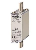 Fusible SIEMENS LV HRC  NH000, In: 63 A, gG, Un AC: 500 V, Un DC: 250 V