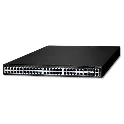 Switch Administrable Capa 3 PLANET SGS-6341-48T6X, 48 Puertos Gigabit y 6 Puertos 10G SFP+