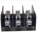 Bloque portafusible 3 polos 60A max., 600V AC, UL Clase J