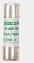 Fusibles cilíndricos 22x58 de tipo aM de 63A 690VAC sin percutor Socomec
