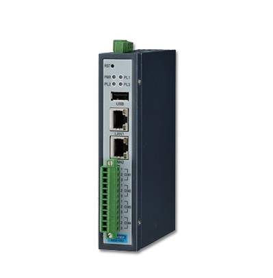 Gateway Industrial Advantech ECU-1251TL con 2 Puertos LAN y 4 Puertos Seriales RS-232/485