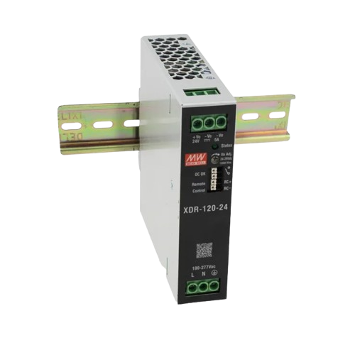 Fuente de Alimentación Industrial para Riel DIN Mean Well XDR-120 120W