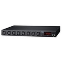 PLANET IPM-8222 - PDU Gestionable IP 8 Tomas IEC con Medición y Monitoreo Ambiental (1U)