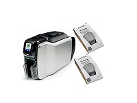 Zebra ZC300 impresora de tarjeta plástica Pintar por sublimación/Transferencia térmica Color 300 x 300 DPI
