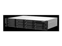 QNAP TS-873AeU-RP NAS Bastidor (2U) Ryzen Embedded V1500B 4 GB DDR4 0 TB QuTS hero Negro