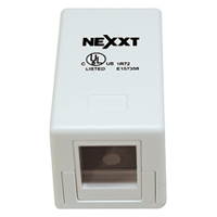 NEXXT Caja de Montaje Superficial Descargada 1 Puerto Blanco
