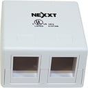 NEXXT Caja de Montaje Superficial Descargada 2 Puerto Blanco