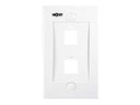 NEXXT Placa Pared 2 Puertos - Blanco