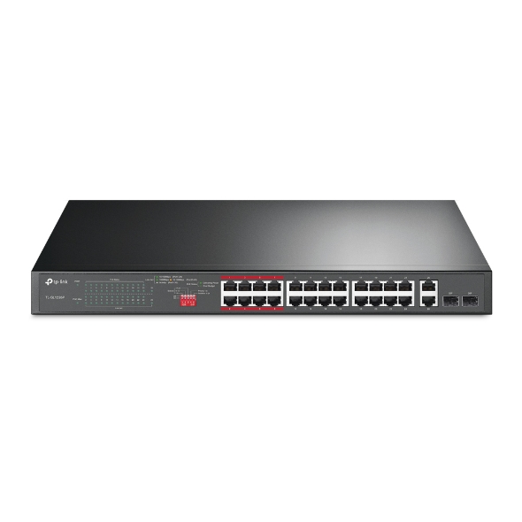 TP-Link TL-SL1226P switch No administrado Gigabit Ethernet (10/100/1000) Energía sobre Ethernet (PoE) 1U Gris