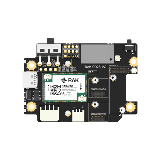 WisMesh BaseBoard RAK19026 con GNSS y sensor de movimiento