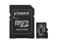 Kingston Tarjeta de Memoria 64GB microSD Canvas Select